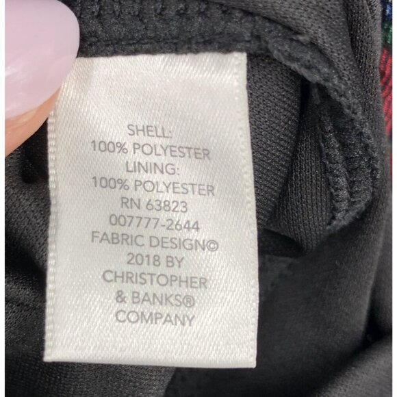 NWT Christopher & Banks Womens Sleeveless Plaid Blouse P/S Dark Academia Preppy - Picture 6 of 8